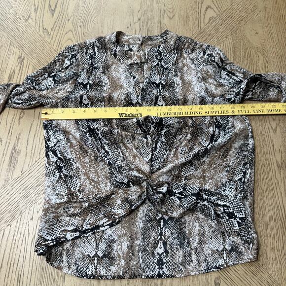 I.N. San Fransisco Snake Print Tie Knot Front Top Small - Picture 7 of 10